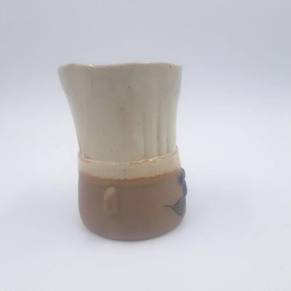 Takahashi Le Chef Untensil Caddy Jar Stoneware Kitchen Open Container
